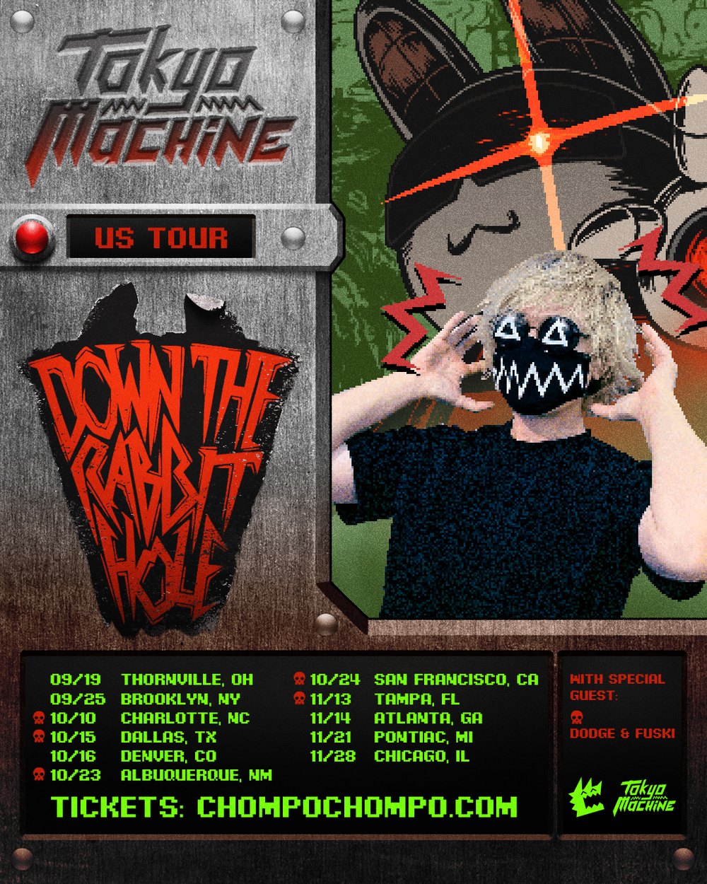 Tokyo Machine, Down The Rabbit Hole US tour